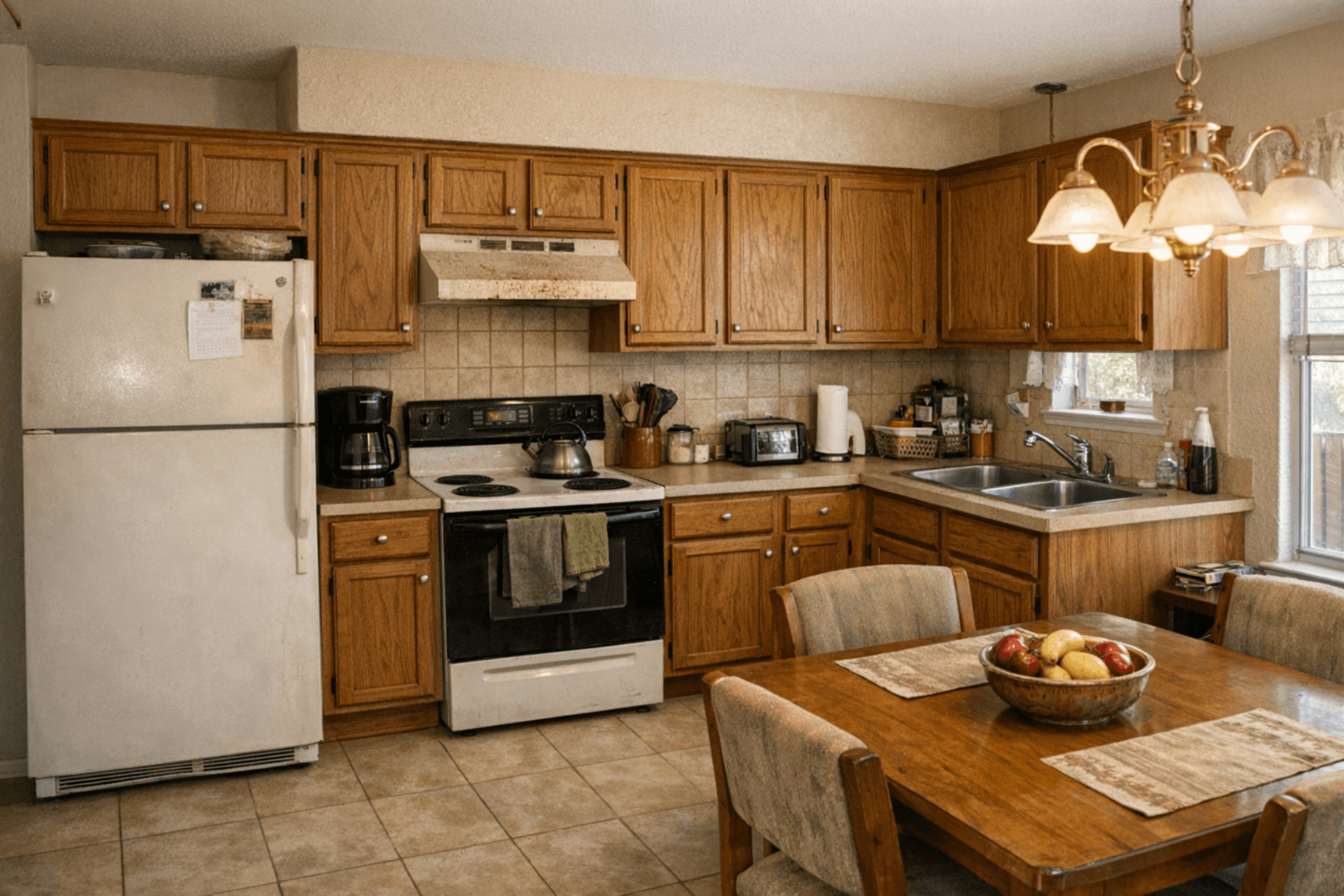 Example kitchen before remodeling